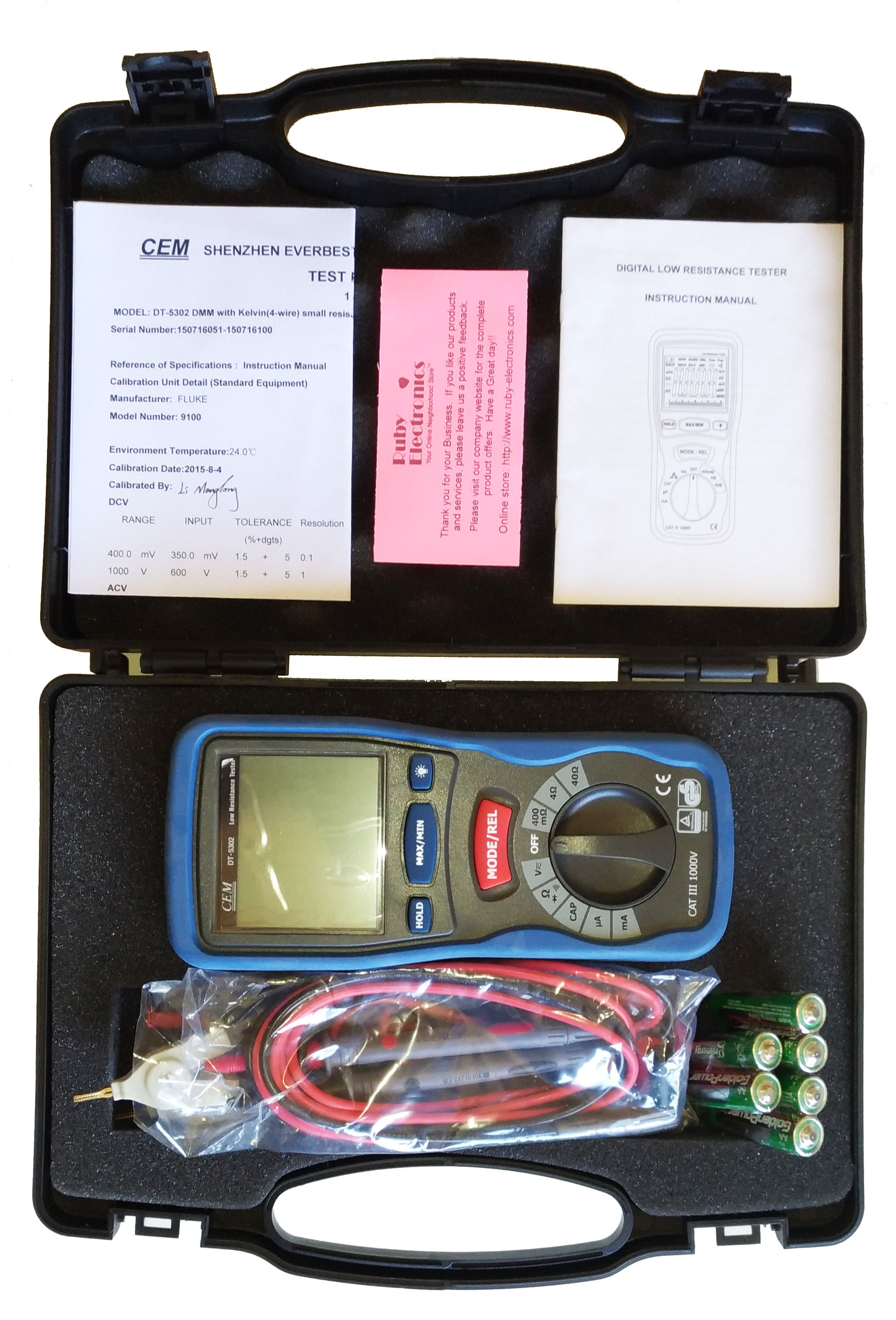 NEW DIGITAL EARTH RESISTANCE TESTER DT5302 UP TO 40MΩ 