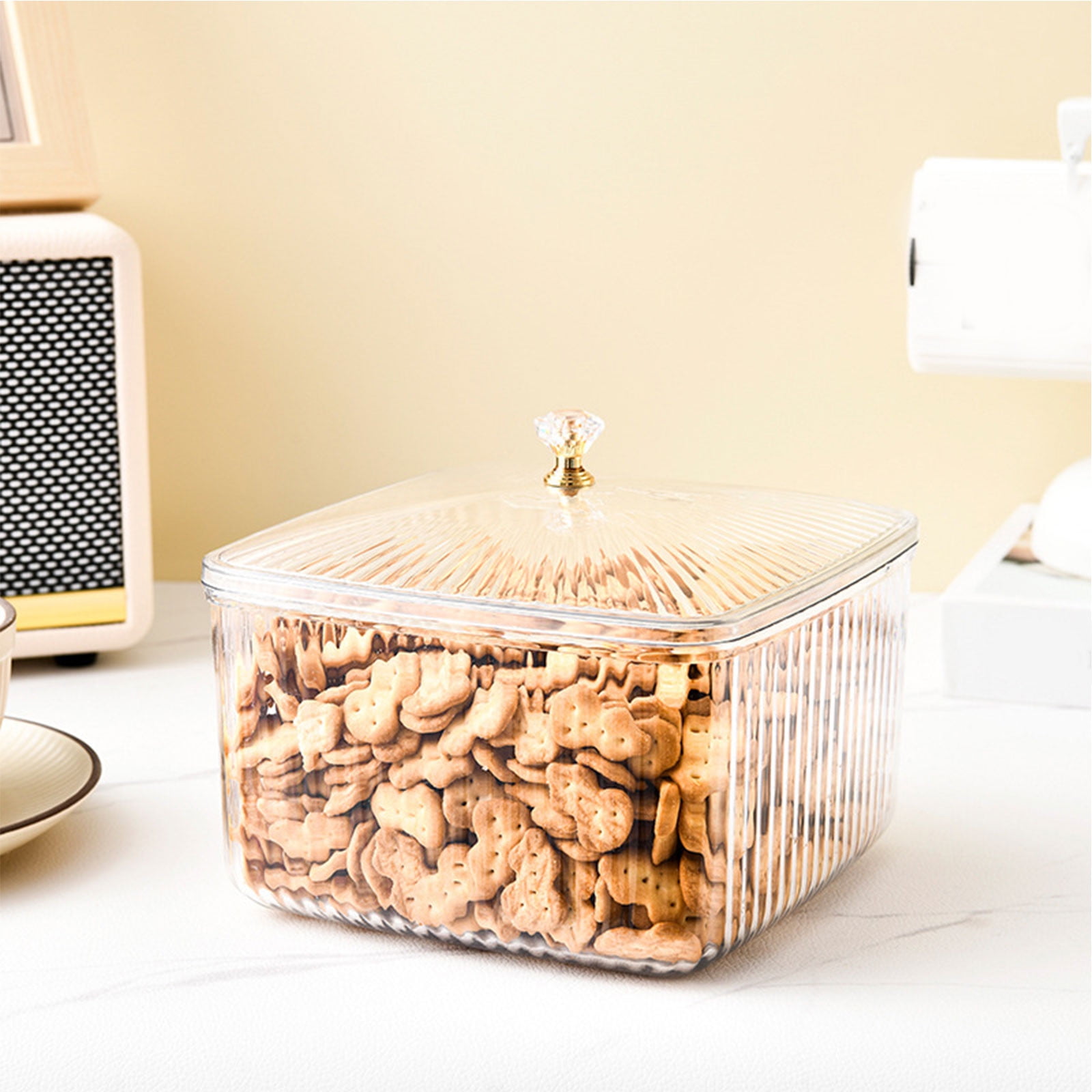 Cameland Desktop Storage Box Dried Fruit Snack Fruit Storage Dresser Finishing Box Large Capacity Household Light Luxury Storage Box