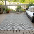 thumbnail image 6 of Addison Rugs Chantille Indoor/Outdoor Transitional Geometric, Abstract Gray Washable Rectangle Rug, 2'6" x 3'10", 6 of 6