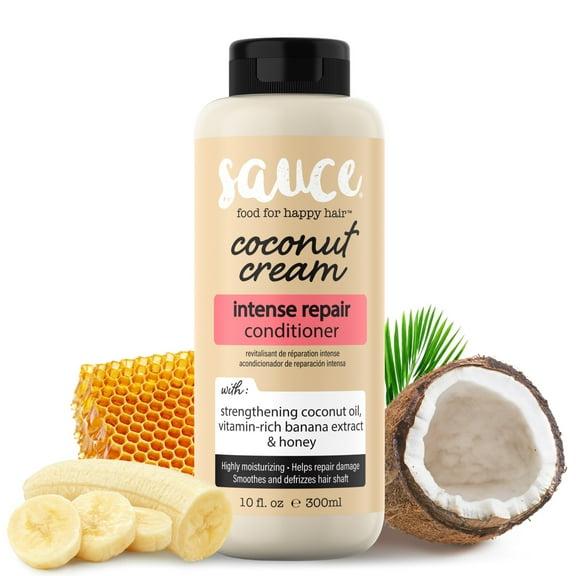 Sauce Beauty Coconut Cream Conditioner with Coconut Oil and Banana - 10 fl. oz Bottle