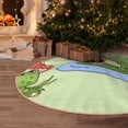 thumbnail image 5 of Fotbe Frog Amanita Mushroom Pattern Christmas Tree Skirt, Tree Skirts Plush Christmas Decorations, Christmas Tree Skirts Xmas Decorations Holiday Party Decor-36", 5 of 6