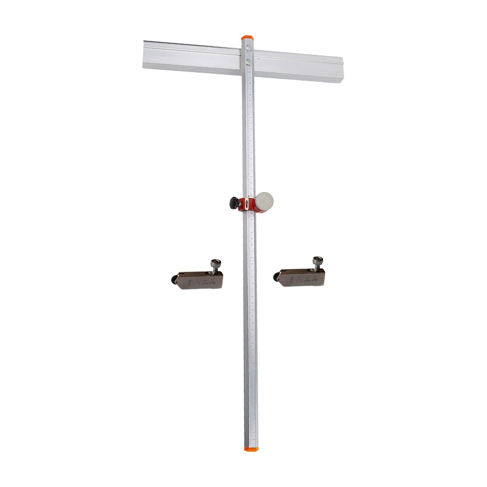 Glass Cutter T Shaped Professional with DIY Cutting Breaking 63cm Lightweight Hand Tool Ceramic Cutting Tool for Tiles Mirrors