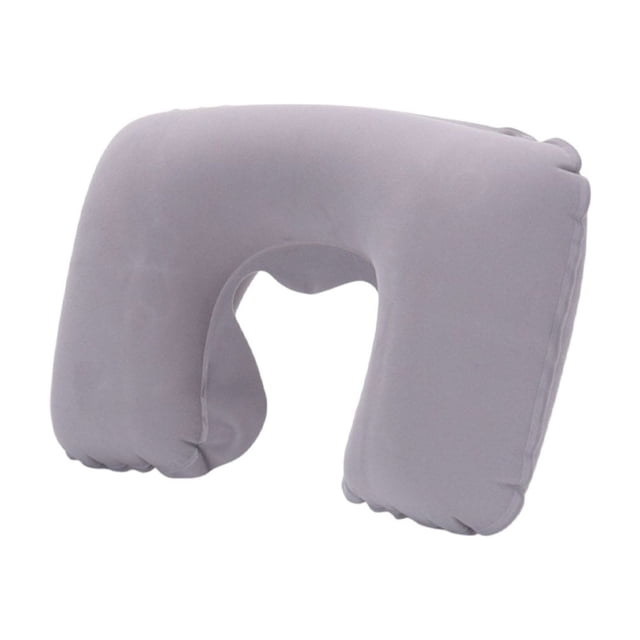 Ohufall Inflatable U Shaped Travel Neck Pillow Soft Velour Cover Cervical Support Pillow Travel Essentials For Aviation Outdoor Home
