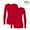Red, variant on Sivvan 2 Pack Womens Comfort Long Sleeve T-Shirt / Underscrub Tee