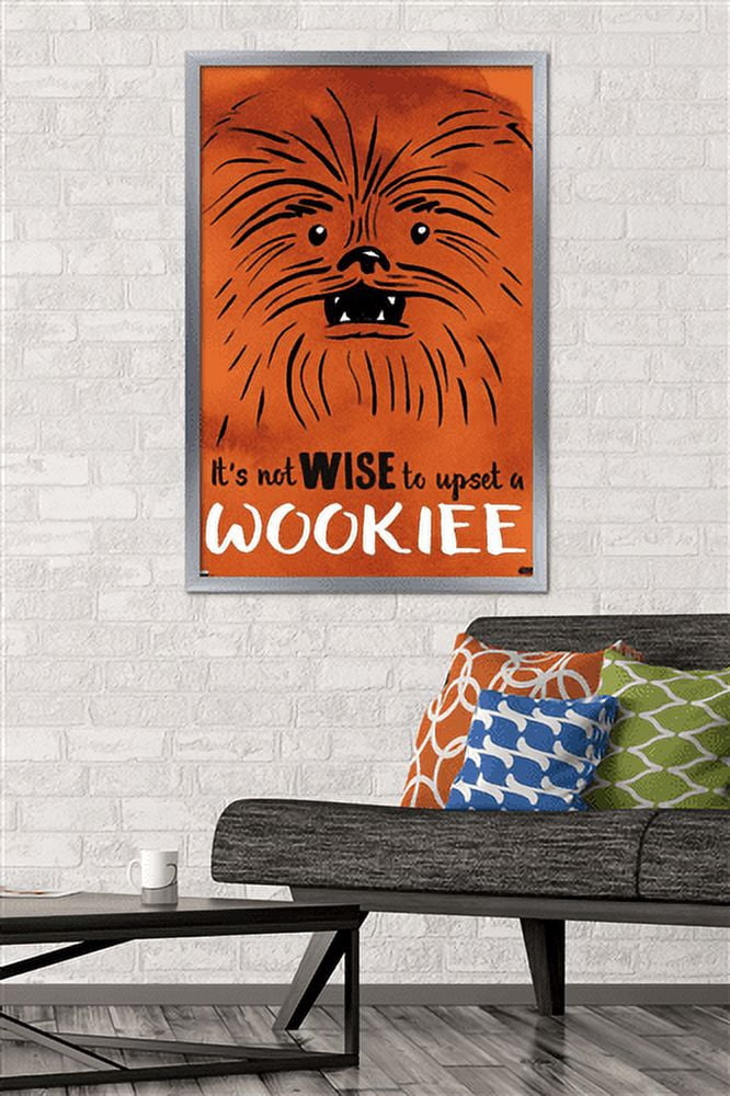 Star Wars: Saga - Upset A Wookiee Wall Poster, 22.375" x 34", Framed