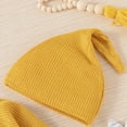 thumbnail image 5 of Towmus Toddler Baby Boy Fall Winter Clothes Corduroy Outfits Casual Solid Color Pullover Sweatshirt Tops Pants Hat 3Pcs Sets, 5 of 7