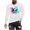 White, variant on SnZhen Mens Shirts Fashionable Men's Printed Top With Long Sleeved Round Neck And Smiling Face Printed Top/shirt
