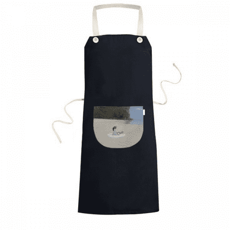 

Ellie Yao Beautiflu Girl Beach Sea Reef Apron Bib Sarong Cooking Baking Kitchen Pocket Pinafore