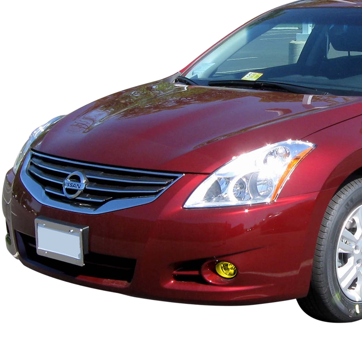DNA Motoring FL-ZTL-190-AM For 2010 to 2012 Nissan Altima L32A Sedan Pair Driving Bumper Driving Fog Light Lamp+Switch Amber Lens 11