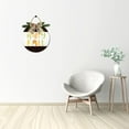 thumbnail image 4 of Eveokoki 11" Happy Fall Cute Owl Funny Signs for Front Door Farmhouse Porch Rustic Round Wooden Hanging Wreaths for Housewarming Gift Thanksgiving Day Festival Decoration Outdoor Indoor Wall Decor, 4 of 5