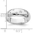 thumbnail image 5 of Sterling Silver Rhodium Plated Cz Ring (Size 6) Made In Thailand qr6964-6, 5 of 5