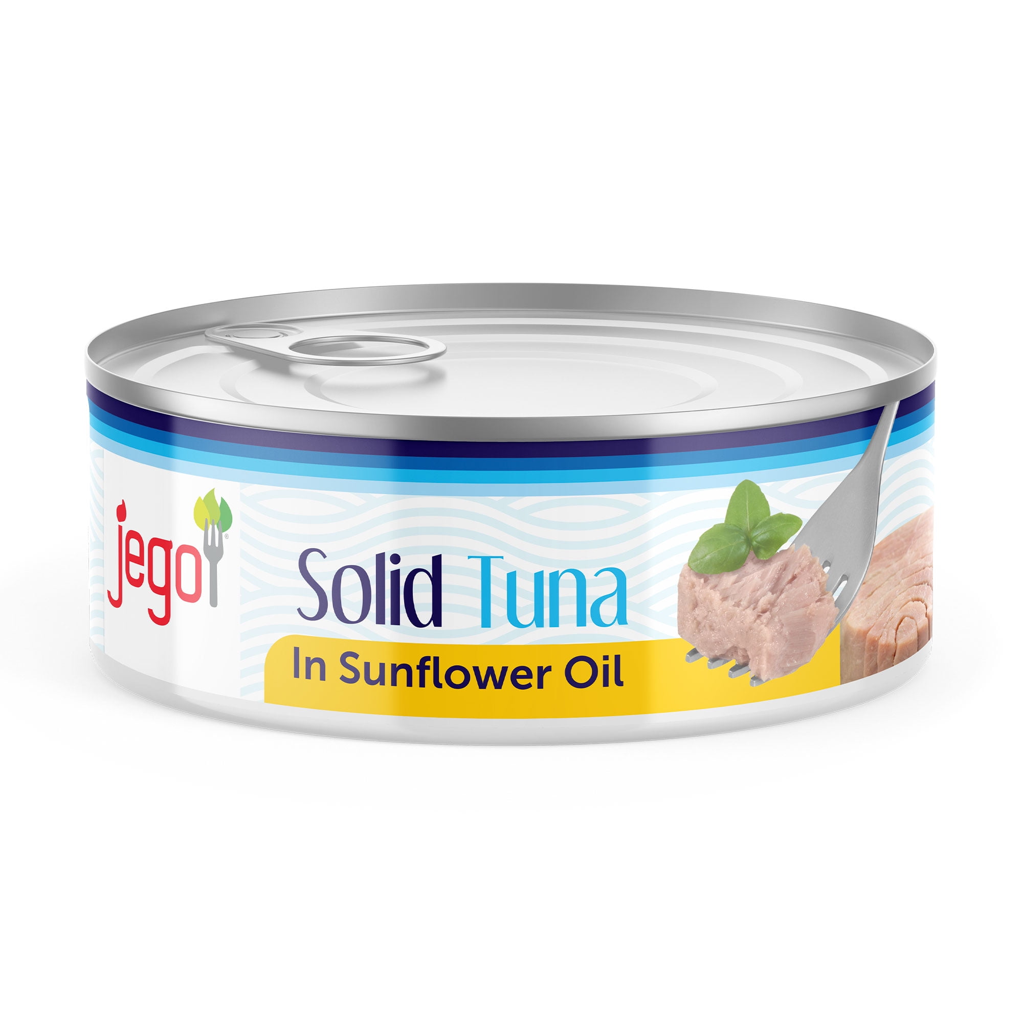 Jego Solid Tuna in Sunflower Oil | Wild Natural Catch Tuna | Keto | Low Carb | Gluten Free | Soy Free | Canned | Ready to eat | Pack of 12 | 5oz can