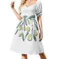thumbnail image 2 of Vestido sin mangas de aceitunas Vestidos de verano para mujer Ropa estética Vestido de fiesta de noche elegante Vestidos de celebridades de lujo Vestido, 2 of 7