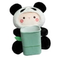 thumbnail image 2 of Caja de pañuelos de coche Zulema Bote de basura de felpa suave con lindos animales de peluche Panda, 2 of 6