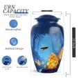thumbnail image 2 of Bee Funeral Cremation Urns For Adult Ashes Women - Decorative Urns For Human Ashes Adult Man - 1 Large & 4 Keepsake Urn For Mother - Blue Urn For Mom & Dad - 10 & 3 Inch, 2 of 7
