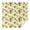 White Green Leaf, variant on Beige Sunflower Letter Pattern Square Tablecloth,Waterproof Square Table Cover,Wipeable Spillproof Washable Table Cover for Home Kitchen Party Decor 42"X42"(107x107cm)