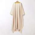 thumbnail image 3 of Male Solid Color Long Sleeve Robe - Arabic Style Middle Eastern Thobe - Polyester/Spandex Blend for Warmth and Comfort, 3 of 5