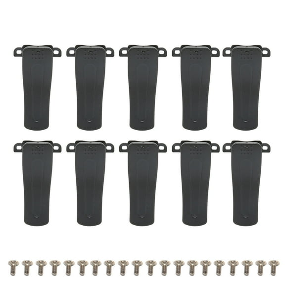 10pcs Radio Belt Clip Replacement Plastic 2 Way Walkie Talkie Belt Clip for Baofeng BF 666S BF 777S BF 888S T 200S