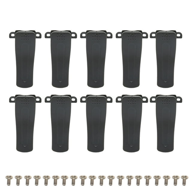 10 Uds Radio Clip de cinturón de plástico de 2 vías Walkie Talkie Clip de cinturón para $TERM impacto Baofeng BF 666S BF 777S BF 888S T 200S