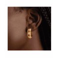 thumbnail image 4 of Pendiente Xtellar Aretes Dorados Con Zirconia Y Gemas Rojas, 4 of 4