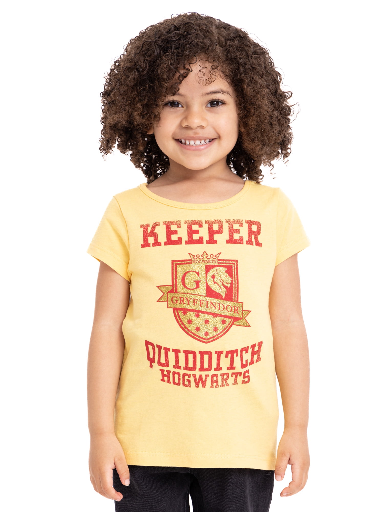 Harry Potter 3pcs Toddler Girl/Boy Figure Print Short Raglan Sleeve Tee, Elasticized Shorts and Stripe Cap Set