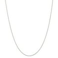 thumbnail image 1 of 14K White Gold .85mm Round Diamond Cut Wheat Chain 30 Inch, 1 of 5