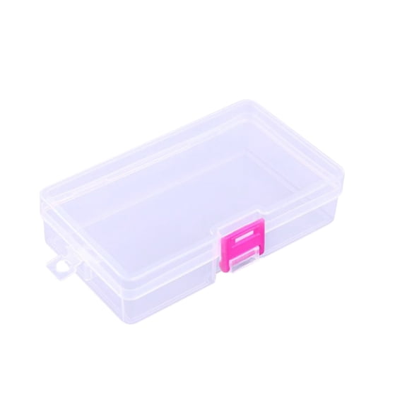 Plastic Storage Box, Portable Transparent Organizer Bins with Snap Lock, Stackable Heavy-Duty Organizing Containers for Closet, Bathroom, Offices, Ideal for for Jewelry, Beads, DIY Crafts, Reusable