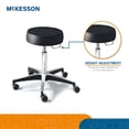 thumbnail image 4 of McKesson Round Pneumatic Exam Stool, Comfortable Medical Chair - Black, Adjustable Height, 1 Ct, 4 of 4