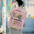 thumbnail image 6 of DAKIMOE Clear Backpack Heavy Duty Stadium Approved School Cute Transparent Backpacks Clear Bag Travel, 6 of 8