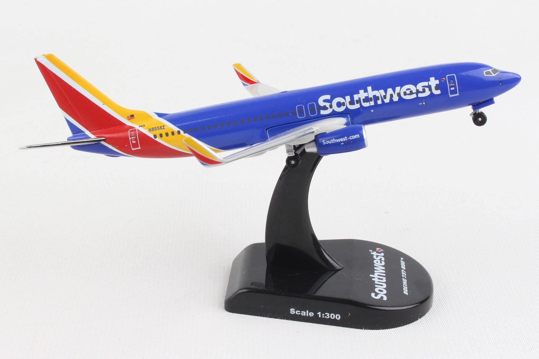 Postage Stamp Southwest Airlines 737-800 Plane Die Cast Metal Daron 27536