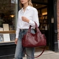 thumbnail image 3 of Sunyuer Vintage Hobo Bag for Women - Large Capacity Crossbody Shoulder Handbag with Multi Pockets, 3-Way Carry, Adjustable Strap, 3 of 7