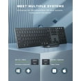 Wireless Bluetooth Keyboard and Mouse Combo MultiDevice Rechargeable