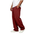 thumbnail image 4 of Qiyinn Man Fashion Casual Comfy Solid Color Loose Summer Drawstring Pockets Pants, 4 of 5