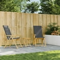 thumbnail image 3 of Mesa de patio plegable VidaXL redonda de bambú Ø45 cm para exteriores, 3 of 9