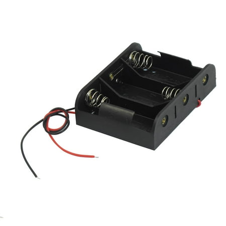 7.9″ Wire Leads Black 3 x 1.5V C Battery Batteries Holder Case 7.9″ Wire Leads Black 3 x 1.5V C Battery Batteries Holder Case
