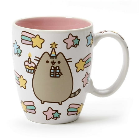 Name Coffee - Enesco Pusheen by Our Name is Mud “Celebrate Cupcake” Stoneware Coffee Mug, Pink, 12 oz.
