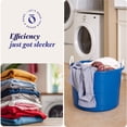 thumbnail image 6 of HOMZ Rope-Handle 18-Gallon Open Storage Tubs, Plastic Buckets, Blue, 4 Pack, 6 of 9