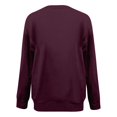 thumbnail image 4 of Chemises de Compression à Manches Longues pour Femmes à Col Rond Uni Plus Sweat-Shirt Oversize Pulls Coupe Ample à la Mode des Hauts Légers pour les Femmes de Grande Taille, 4 of 4
