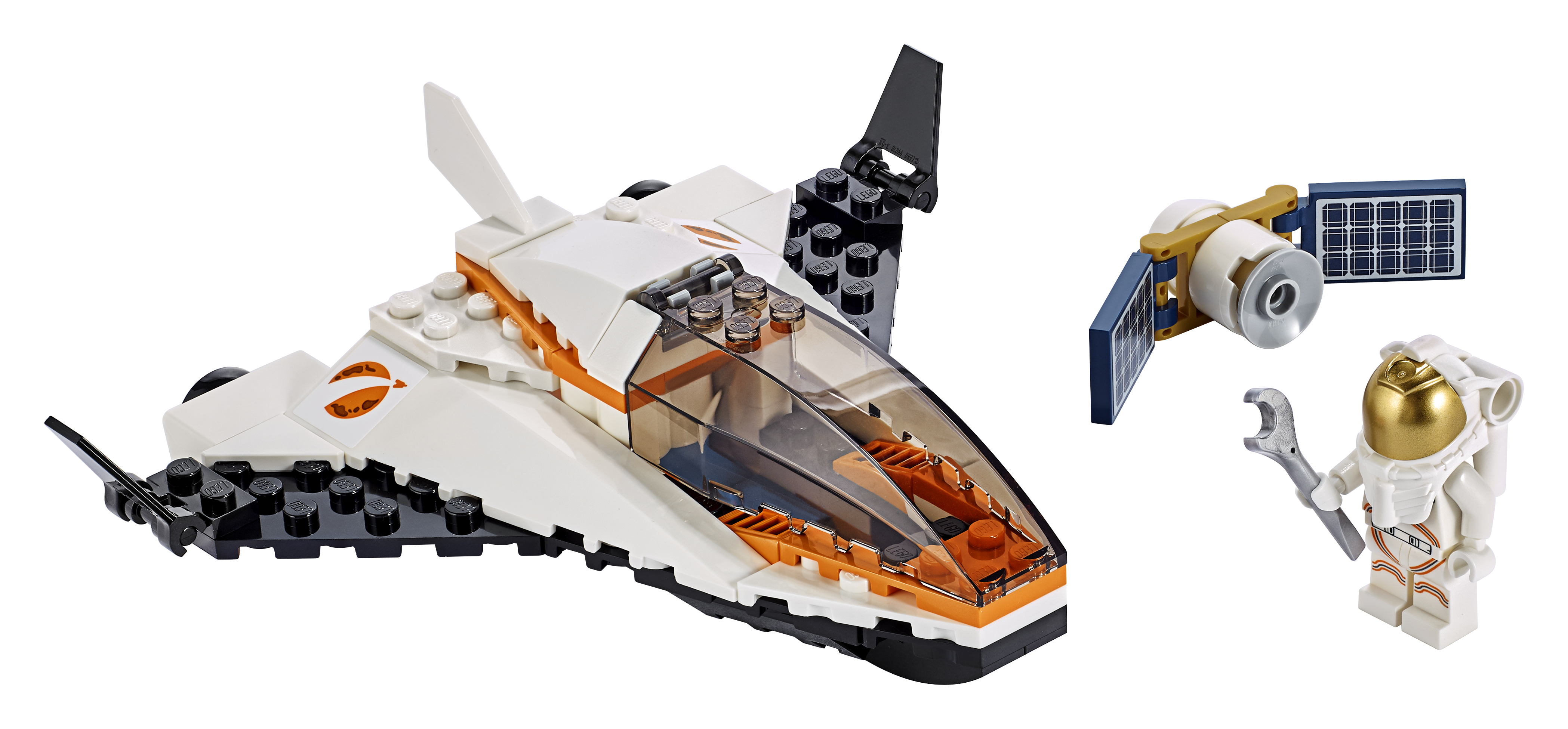 LEGO City Space Satellite Service Mission 60224 Space Shuttle Toy (84 Pieces) - image 4 of 8