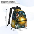 thumbnail image 4 of Gaeub Space Planet School Backpack Waterproof Bookbag for Men Women College High School Bags, 4 of 8
