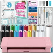 Silhouette Blush Pink Cameo 4 Business Bundle w/ Oracal Vinyl, Guides, Software, Tools