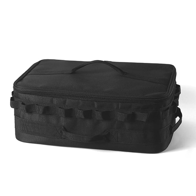 Large Capacity Outdoor Stoves Cooking Utensils Condiment Storage Bag Camping Cooking Accessory Storage Bag Portable BBQ Picnic Storage Bag Multifunctional Oxford Cloth Storage Bag