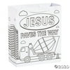 Color Your Own Construction VBS Medium Take Home Bags