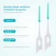 thumbnail image 2 of Qarigey Cepillo Interdental ligero ergonómico ortodoncia cepillo de de silicona eficiente hilo para viajes senderismo cuidado de los oídos, 2 of 6