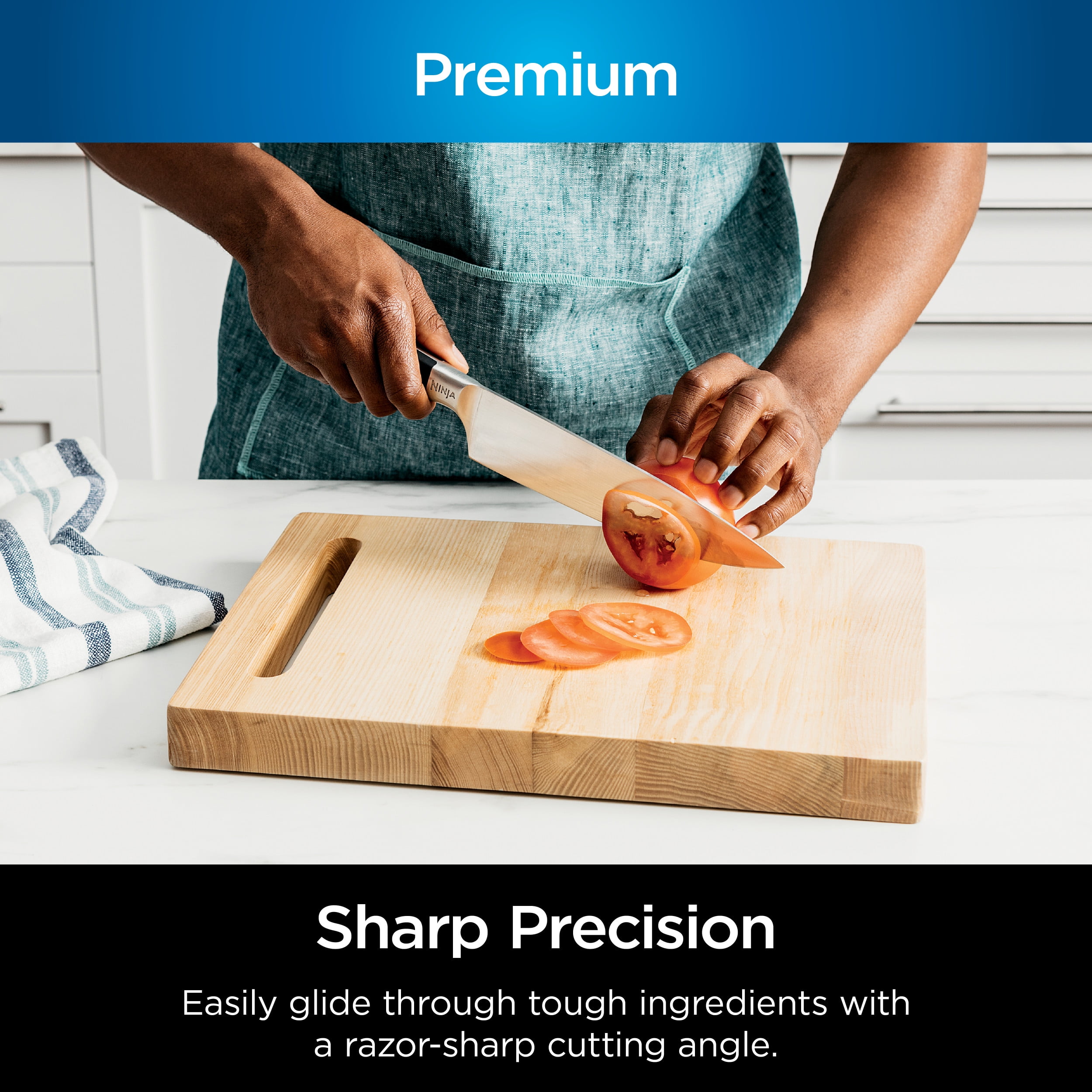 Ninja Foodi NeverDull Premium 17-Piece Knife Set with Built-in Sharpener