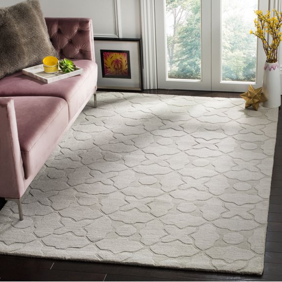 Safavieh Impressions Richmal Geometric Wool Area Rug, Silver, 3' x 5'