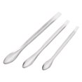 thumbnail image 1 of Juego de cucharas micro de acero inoxidable Uxcell de 105/125/140mm para muestras de reactivos 3 en 1, 1 of 6