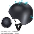 thumbnail image 2 of Kids Helmet, Toddler Helmet Adjustable Toddler Bike Helmet Ages 3-8 Years Old Boys Girls Multi-Sports Safety，Black, 2 of 8