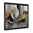 thumbnail image 2 of Designart "Infinity Lines and Abstract Shapes IV" Abstract Framed Wall Art Decor - Modern Green Abstract Shapes Entryway Framed Wall Art Print, 2 of 6