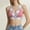 Pink, variant on TEVEQ Womens Wireless Bras Comfortable Push Up Bra No Underwire Bra Full Support Lift Bralette Everyday Seamless Tshirt Bras Thread Letter Splicing Contrasting Color Cup Bra Black L